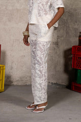 Paisley Lace Pants 34864-BEIG