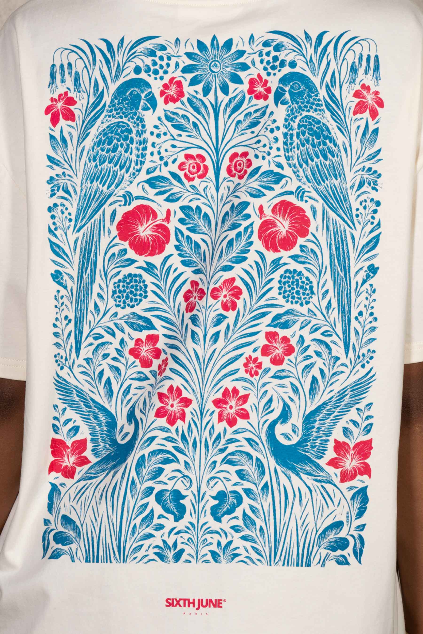 Tropical Parrots Tee 34870-OFFW