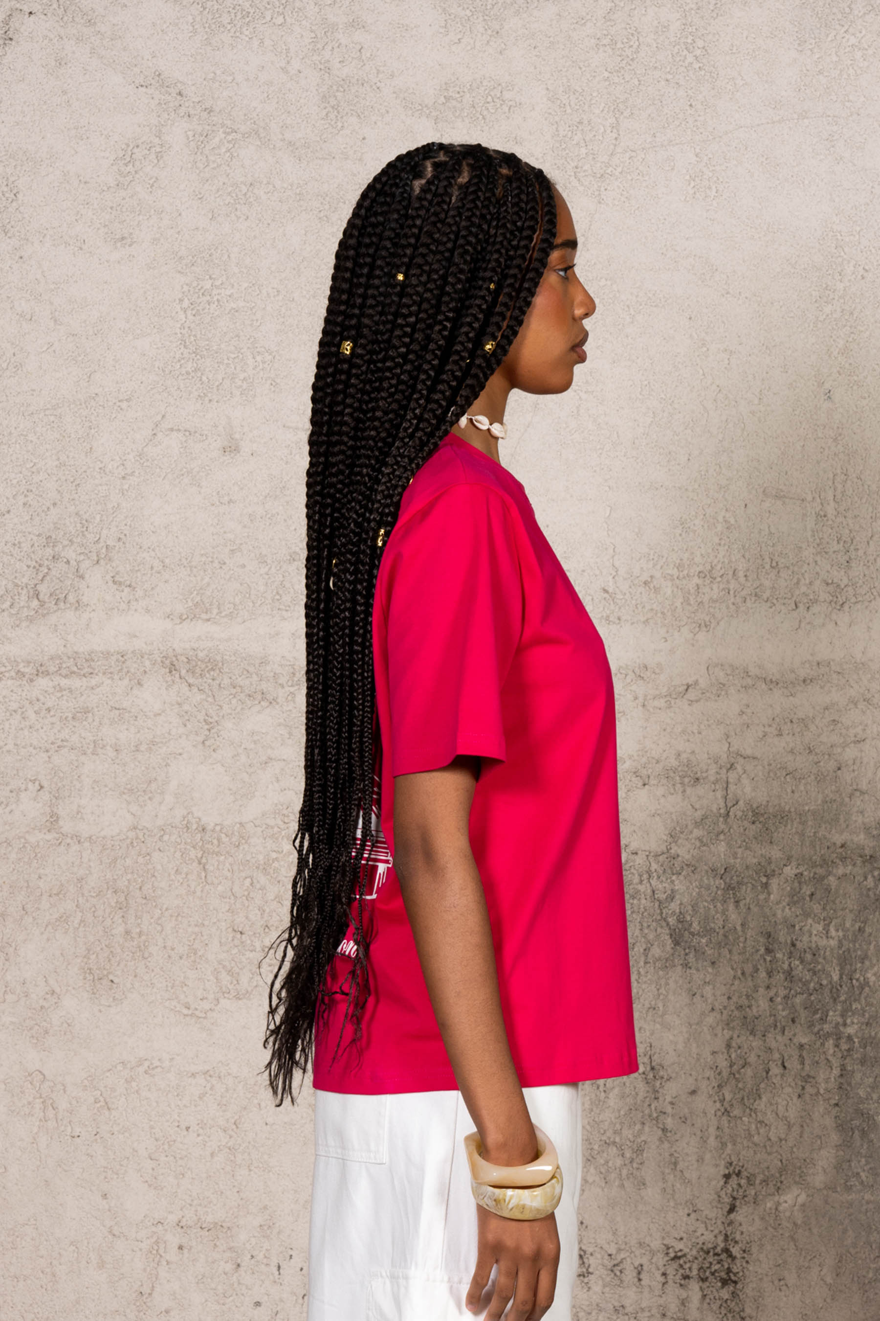 Carribean Hut Tee 34871-PINK