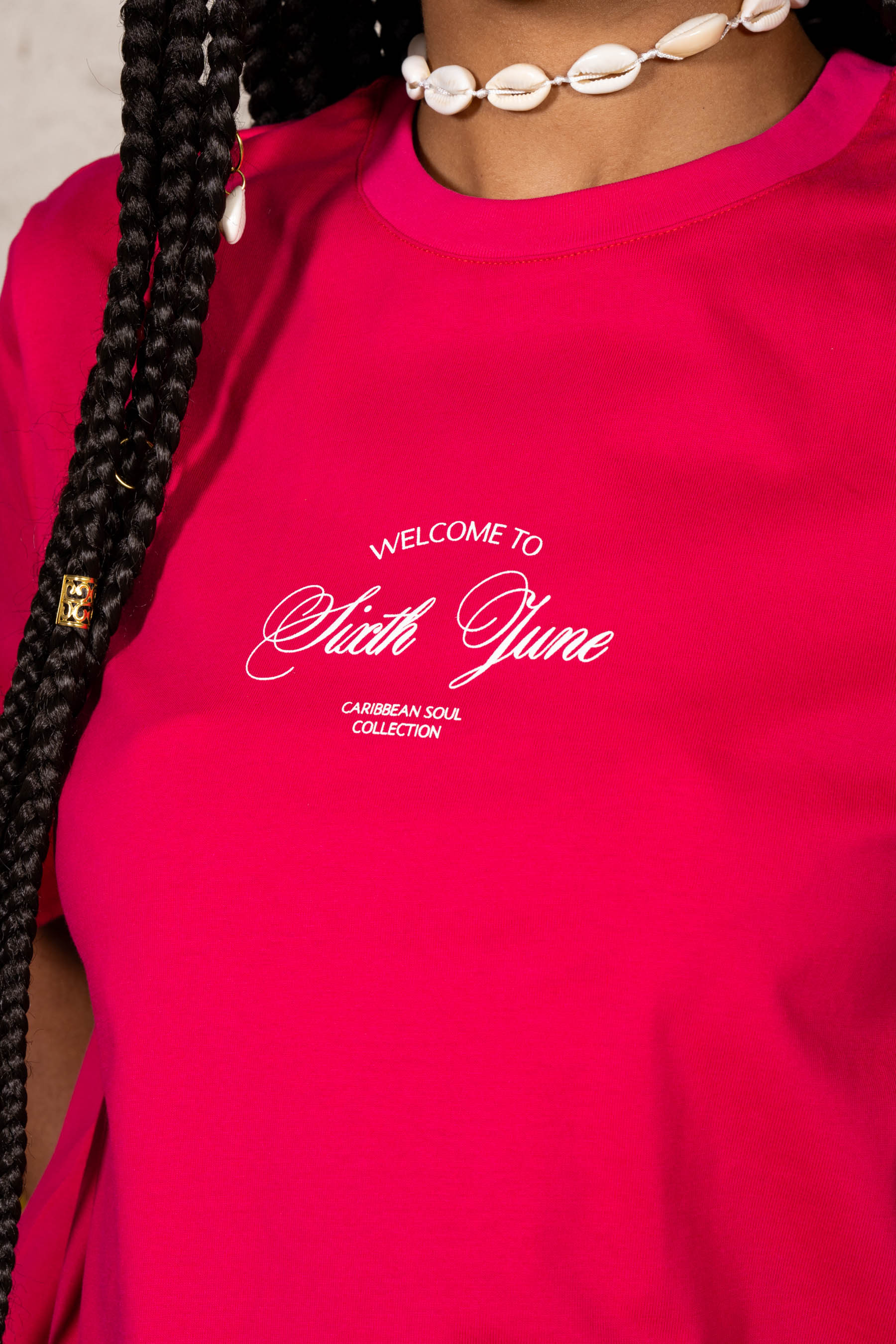 Carribean Hut Tee 34871-PINK