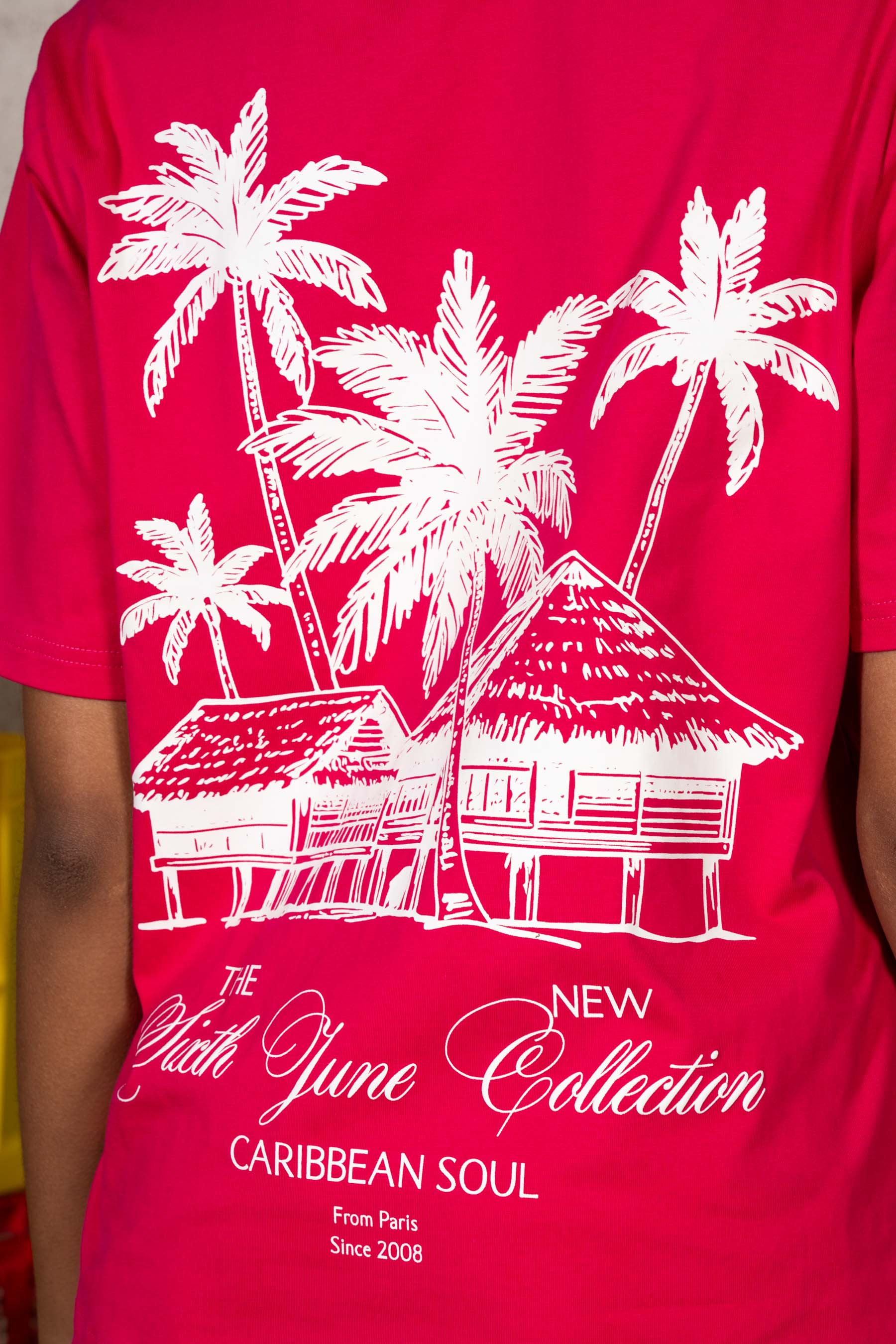 Carribean Hut Tee 34871-PINK