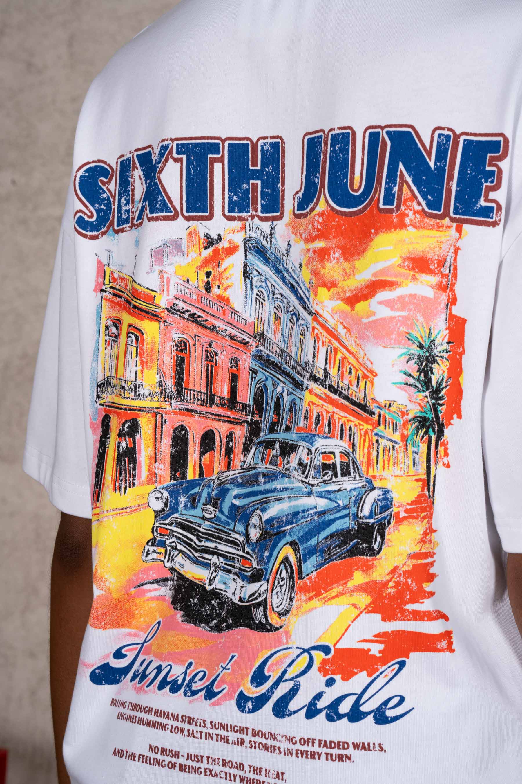 Cuba Car Tee 34875-WHIT
