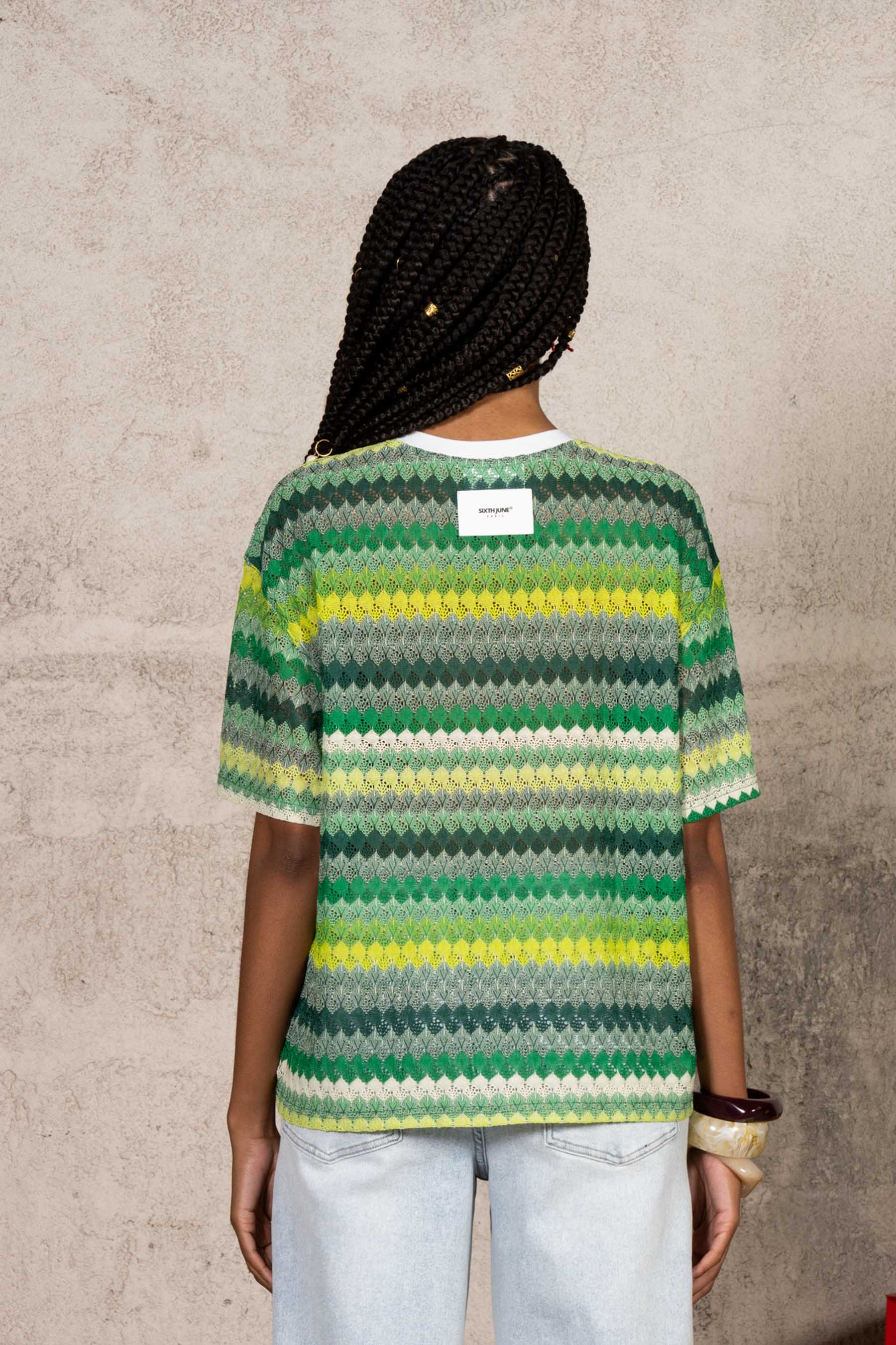 Carribean Crochet Football Jersey 34877-GREE