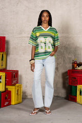 Carribean Crochet Football Jersey 34877-GREE