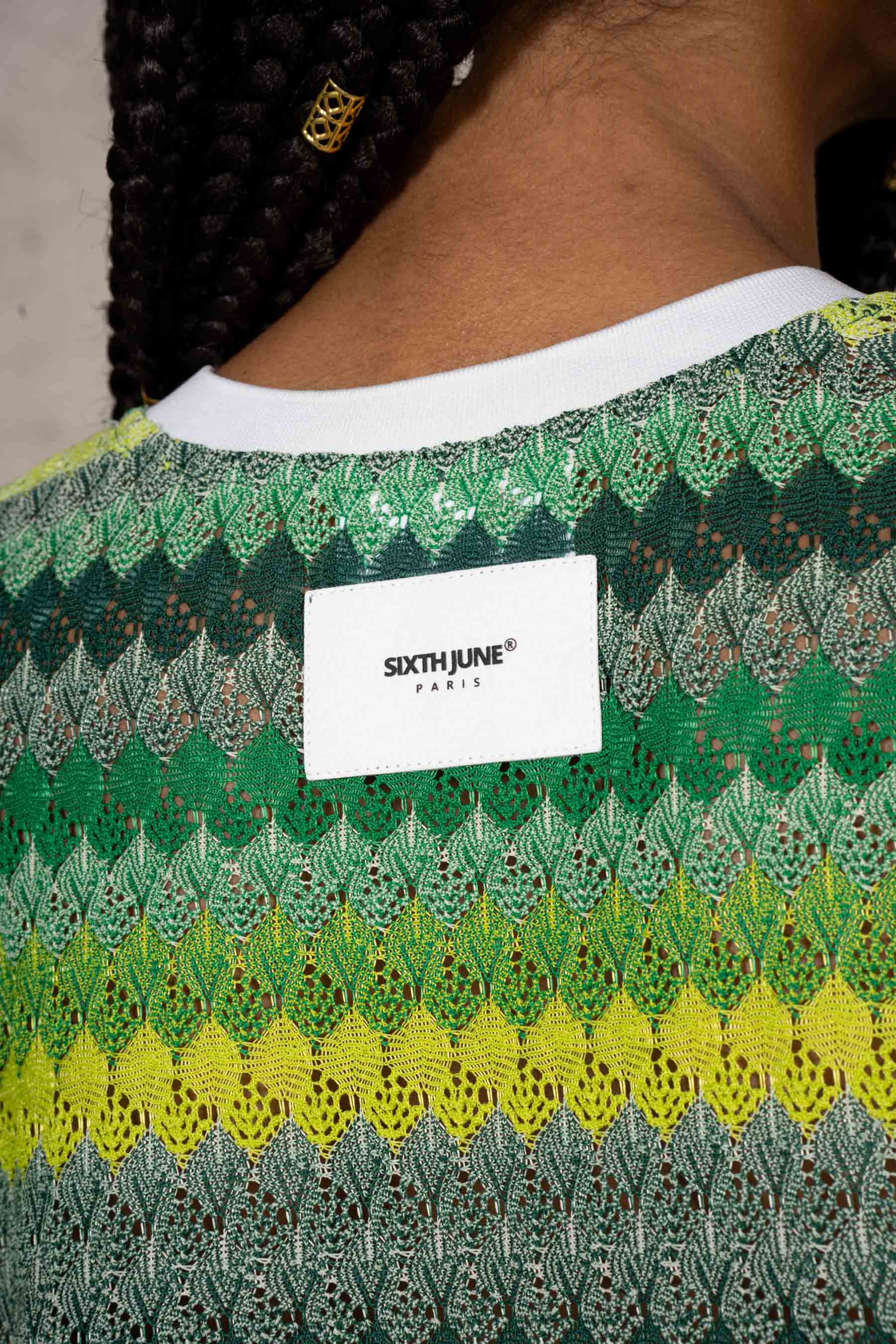 Carribean Crochet Football Jersey 34877-GREE