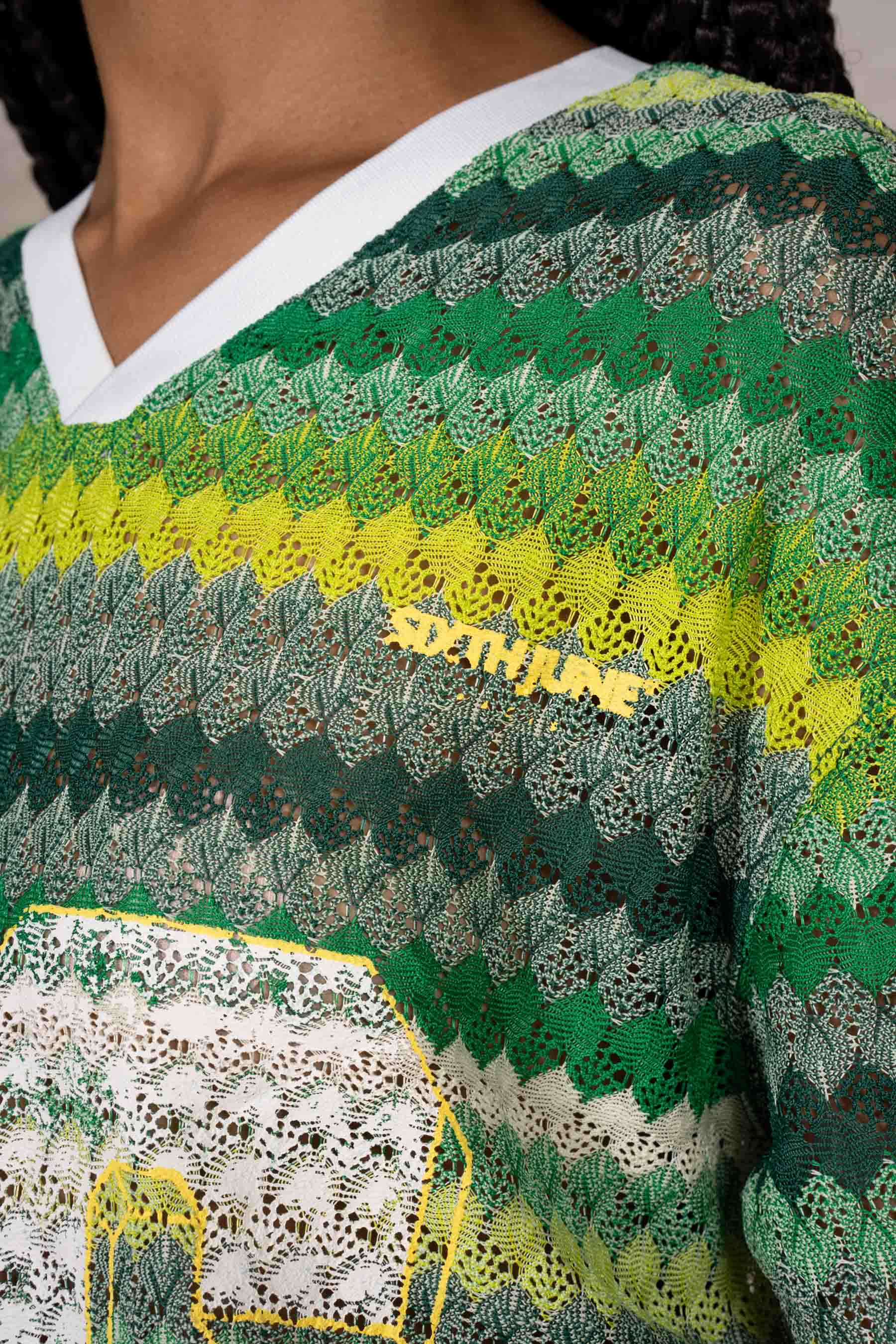 Carribean Crochet Football Jersey 34877-GREE