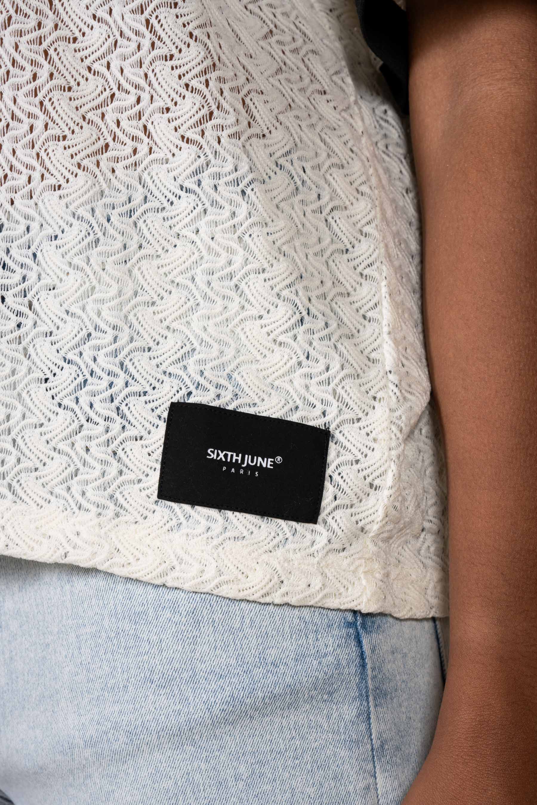 Oversize Knit Football Jersey 34878-OFFW