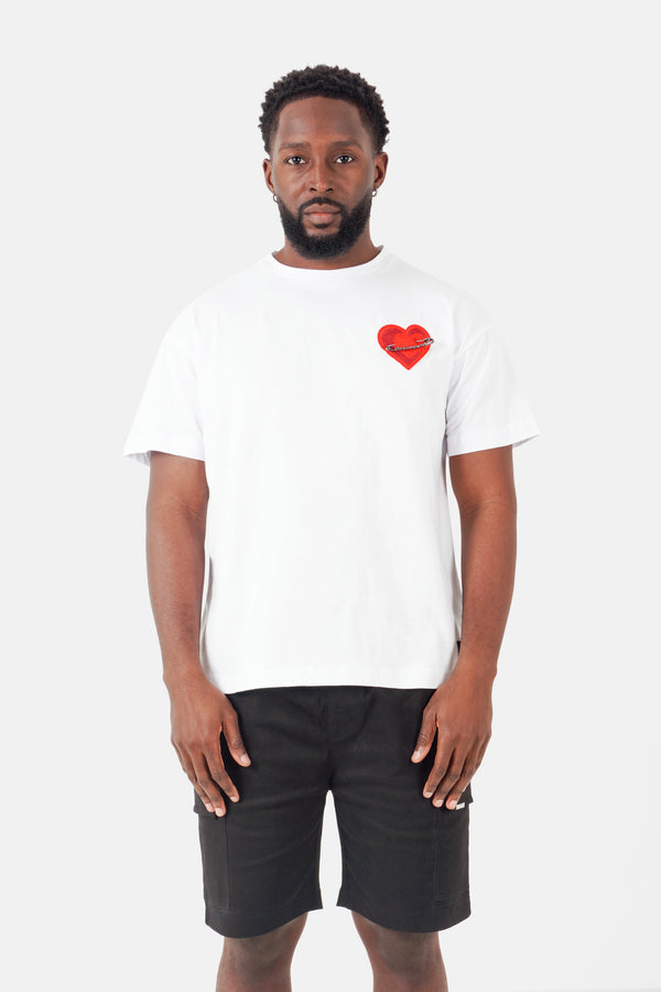 Heart logo Tee 43117-WHIT