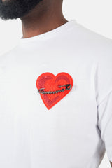 Heart logo Tee 43117-WHIT