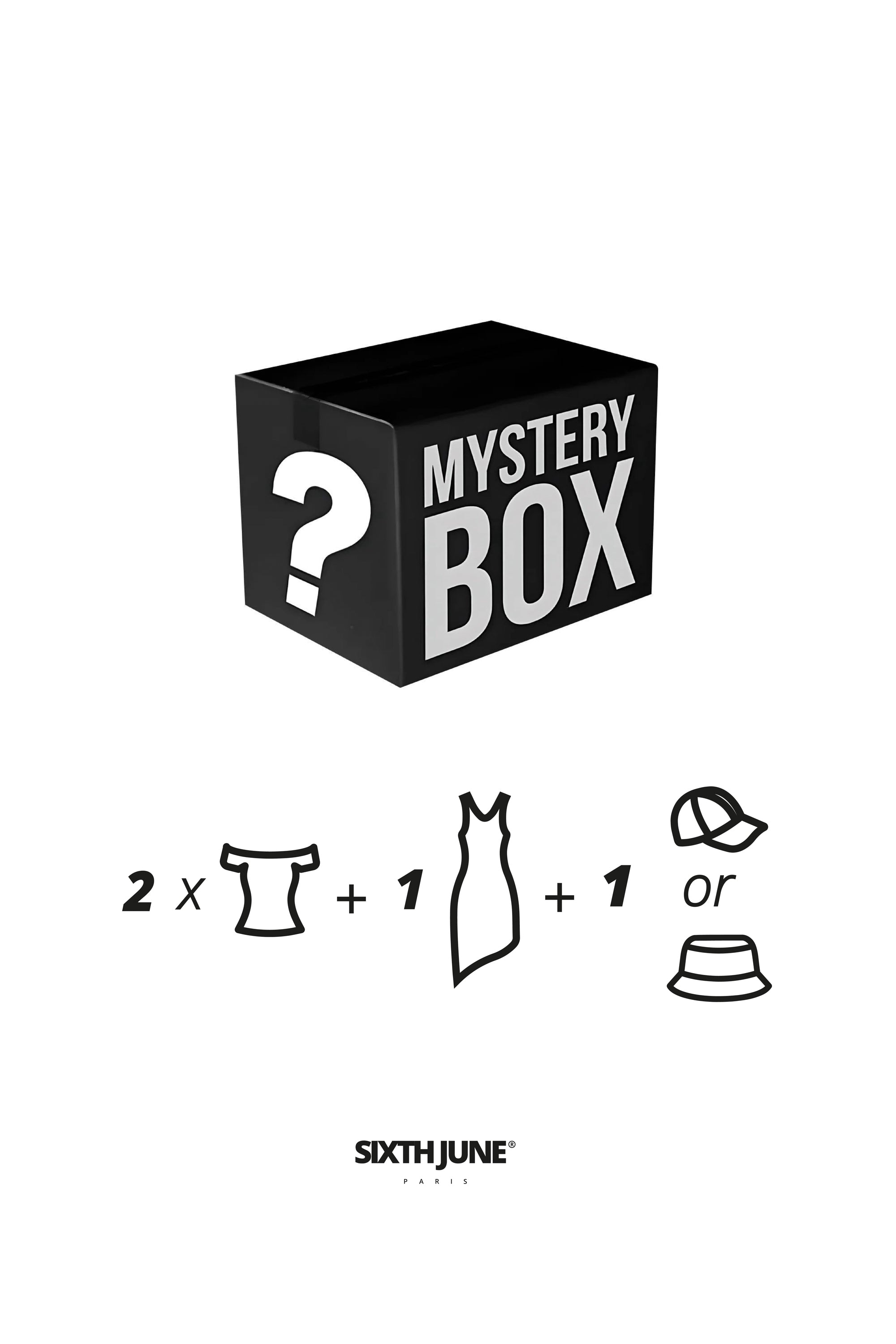 WOMEN Mystery box : 2 tops + 1 dress + 1 hat