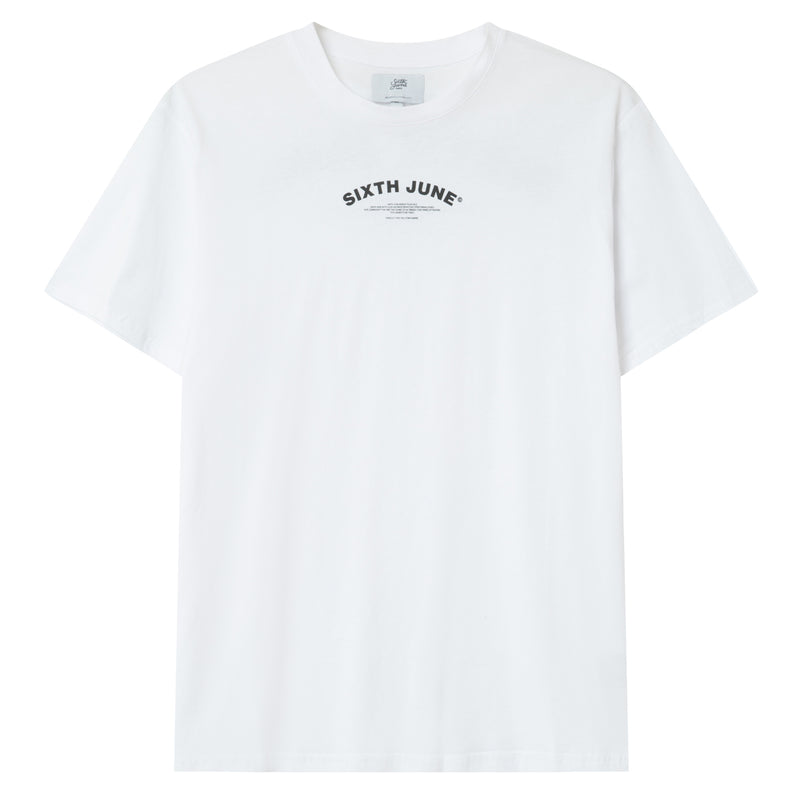 Curved tee 22578-whit