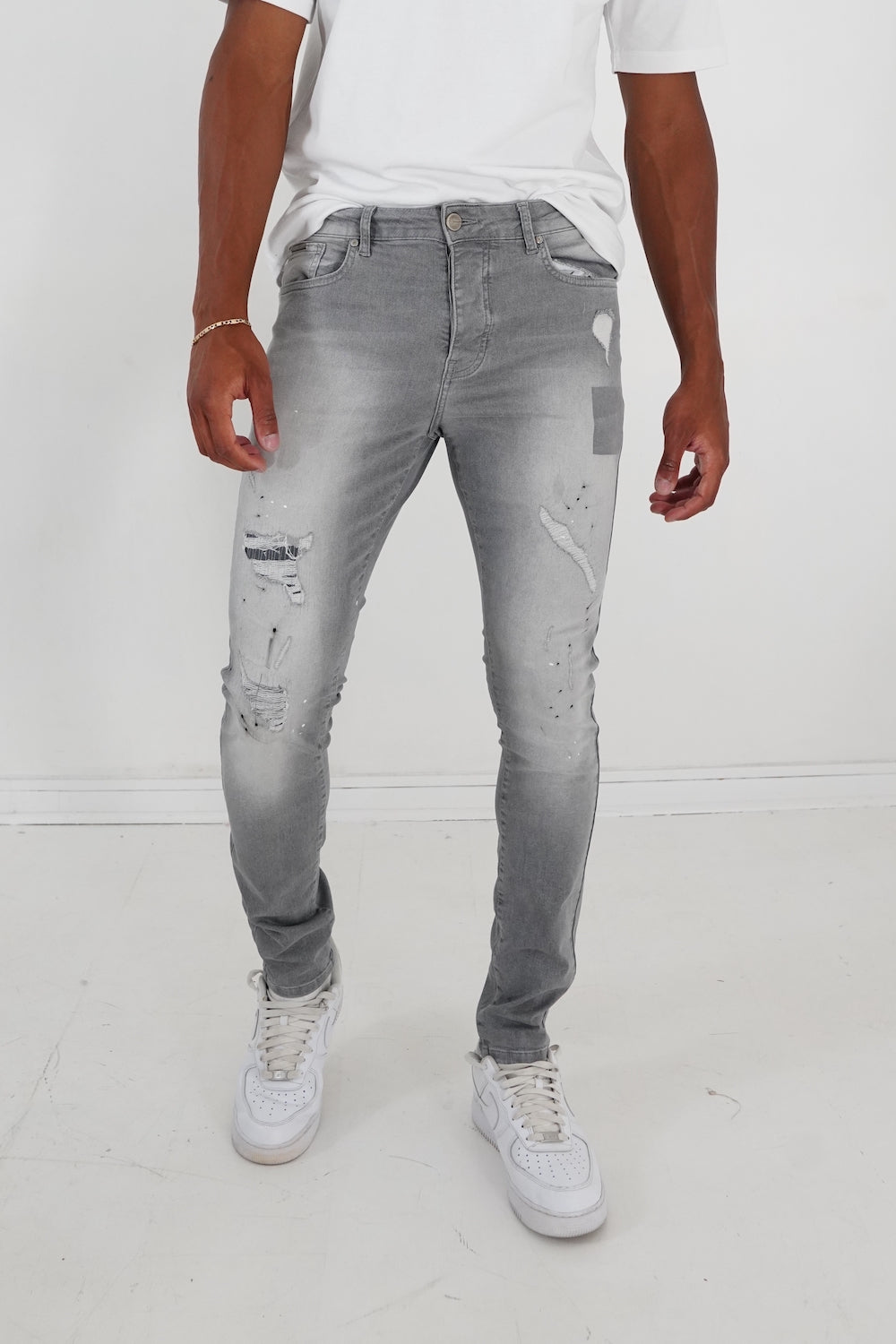 Denim Jeans 23577-GREY