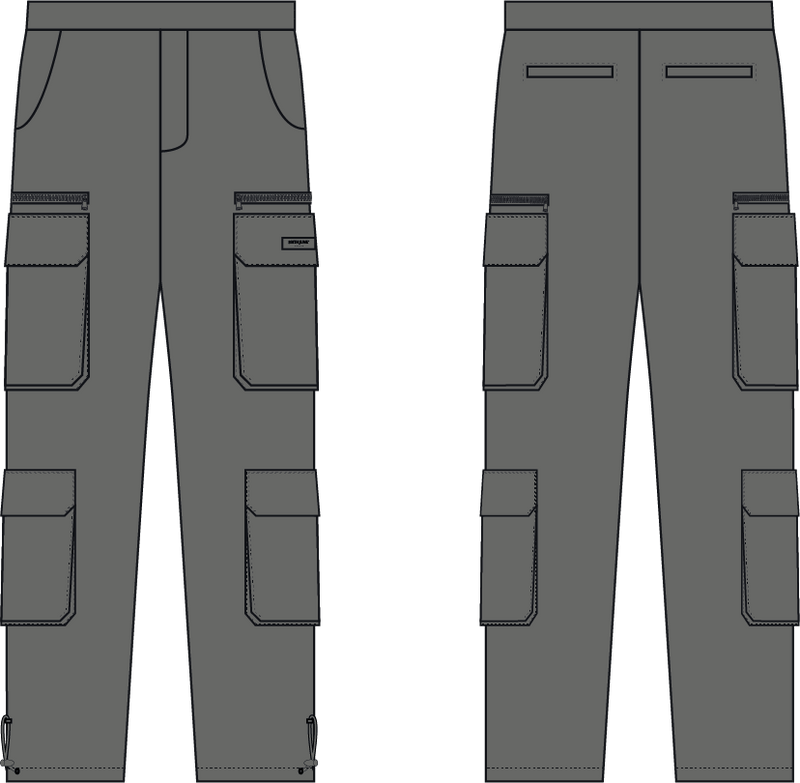Tactical cargo pants Grey 25093-GREY