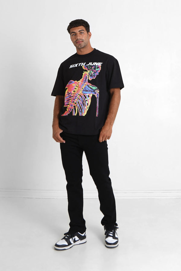 Skeleton tee Black