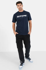 Logo Paris tee Navy