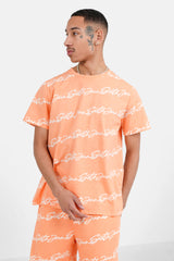Logo signature tee Orange
