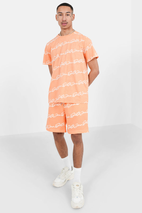 Logo signature tee Orange