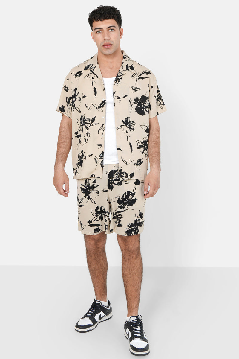 Floral shirt Black