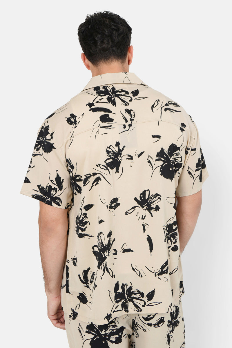 Floral shirt Black