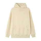 Embroidery hoodie Beige