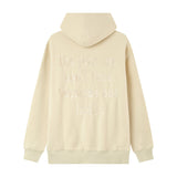 Embroidery hoodie Beige