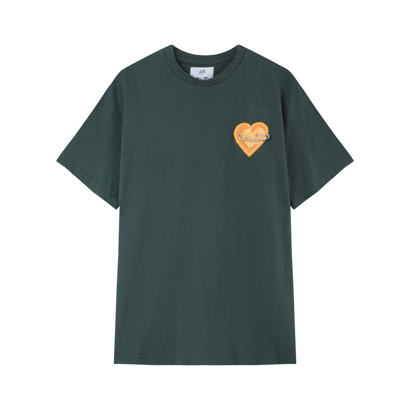 Heart logo t-shirt Dark Green
