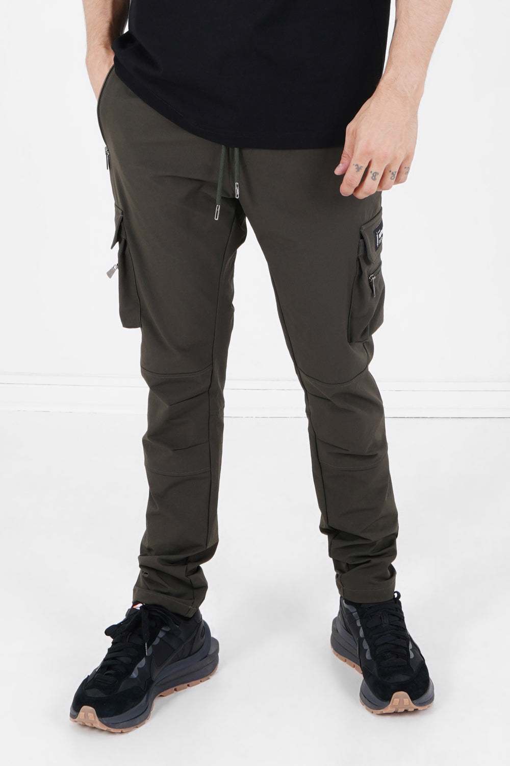 Nylon cargo Pants 22577-KAKI